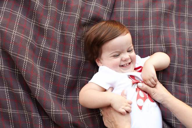 baby laughing