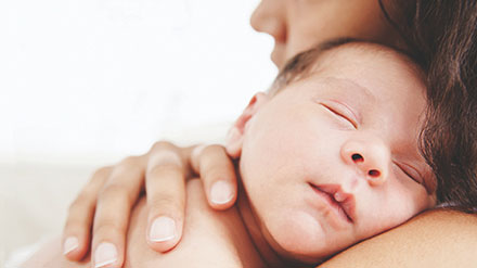 Tips and advice from Huggies about heart warming stories about the first magical hug.